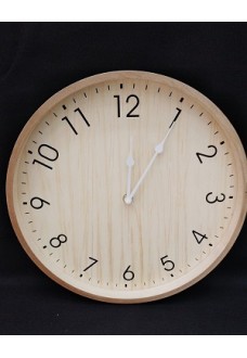 RELOJ PARED MADERA 35CM